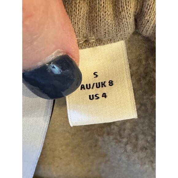 C/MEO Collective Pants Women Small Tan Balloon Jogger Sweat Pants Athleisure - Picture 8 of 10